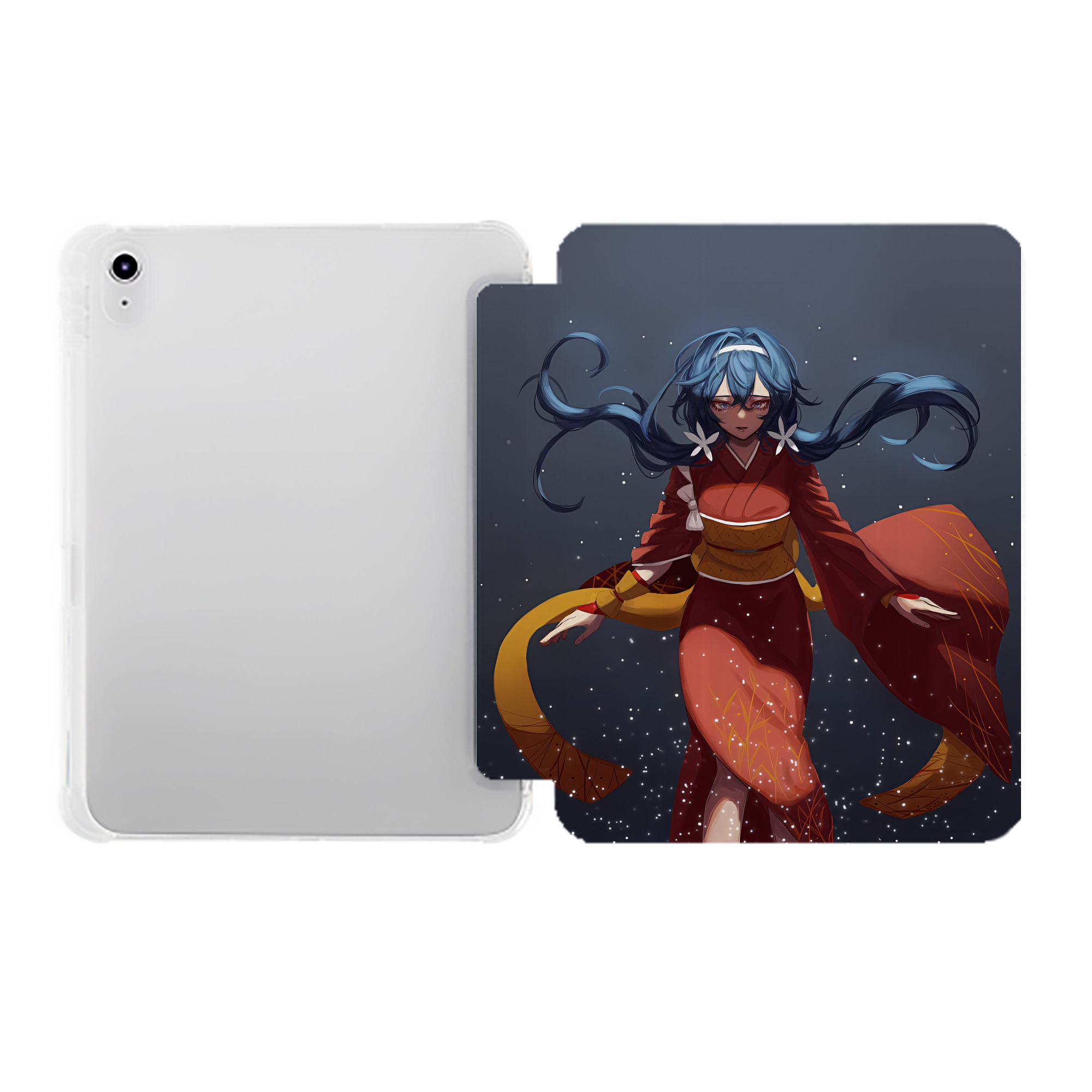 （画像用） 文豪ストレイドッグス Bungo Stray Dogs IPad ケース ペン収納付き 三つ折りスタンド PUレザー×シリコン 対応機種9.5/10.5/10.9インチ